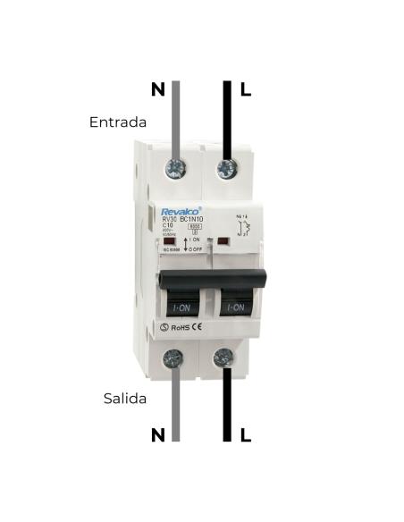 Magnetotermico revalco 1polo+ neutro 16a 8425998025613 02561 REVALCO