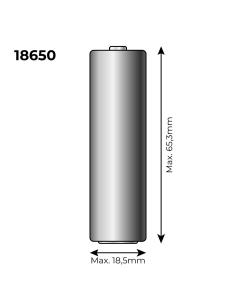 Pila litio recargable 3,7v 2300mah (recambio ref: 36100/36105/36115/70390)  mod: 18650  ø1´85x6´95cm 8425998381108 38110 EDM