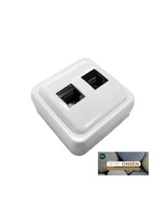 Base telefono y adsl superficie "serie onsen"(bolsa blister) 8425998431643 43164 EDM