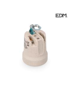 Portalamparas porcelana e-27 edm 8425998440133 44013 EDM