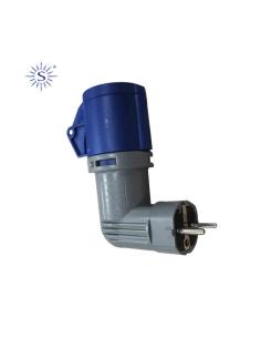 Clavija  adaptador schuko a cetac  2p+t a solera 904011 8423220043473 46015 SOLERA