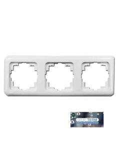 Marco tres elementos  empotrar  "serie term" edm(bolsa blister) 8425998653229 65322 EDM