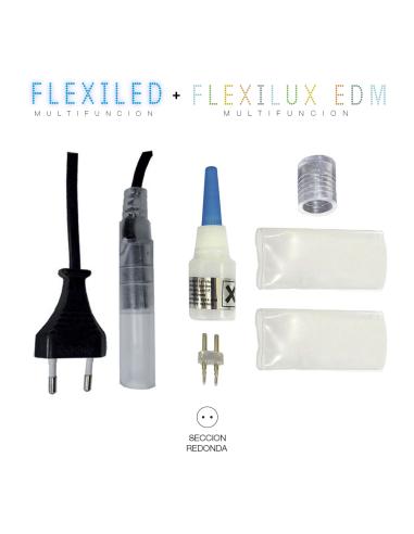 Alimentador-conector tubo flexilux/flexiled 2 vias edm 8425998714203 71420 EDM