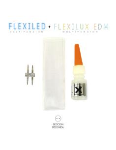 Kit union tubo flexilux/flexiled 2 vias edm 8425998714210 71421 EDM