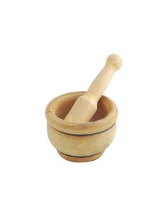 Mortero de madera con maza ø12cm 8002527383095 76397 METALTEX