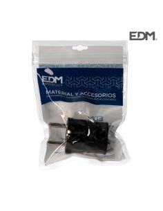 Clavija schuko s/lateral 4,8mm negra envasada (602207) 8434259000597 E40005 EDM 2