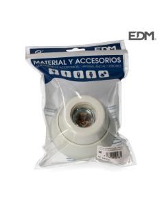 Portalamparas e27 zocalo recto porcelana envasada edm 8434259001631 E44043 EDM 2