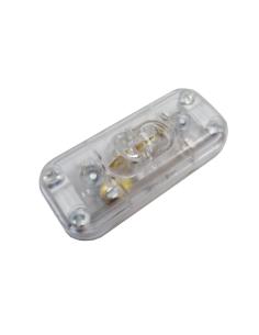 Interruptor unipolar  2a montado transparente 8425998450248 45024 EDM