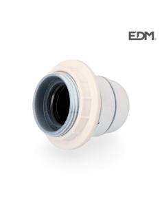 Portalamparas semiroscado blanco e-27+ arandela  envasado 8434259006223 E44070 EDM