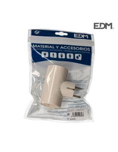 Clavija doble con baquelita envasado t/tl 16 a 250 v edm 8434259006568 E40032 EDM 2