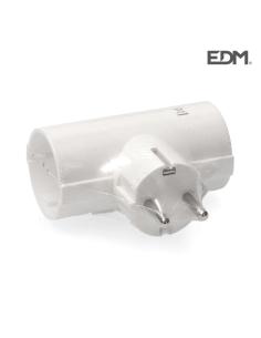 Clavija doble con baquelita t/tl 16a 250v edm 8425998400328 R40032 EDM 2