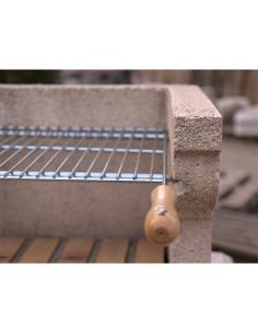 Parrilla barbacoa extensible 50x40cm acero zincado 8423171027225 73811 SAUVIC 2