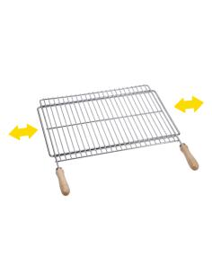 Parrilla barbacoa extensible 70x40cm acero zincado 8423171027263 73813 SAUVIC