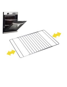 Rejilla para horno cromada extensible 38.5cm hasta 55cmx31.5cm 8423171025450 73814 SAUVIC