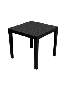 Mesa cuadrada de jardin color: negro 78x78x72cm modelo: bali ipae progarden 8009271020306 75310 IPAE PRO GARDEN