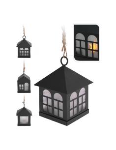 Farolito de led 6x8cm negro 8719202020168 71650 DECORATION WITH LIGHT