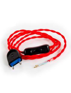 Kit cordon 2x0,75 120+80cm rojo 8425998235456 23545 ENEC