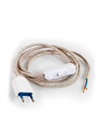 Kit cordon 2x0,75 120+80cm algodon 8425998235470 23547 ENEC