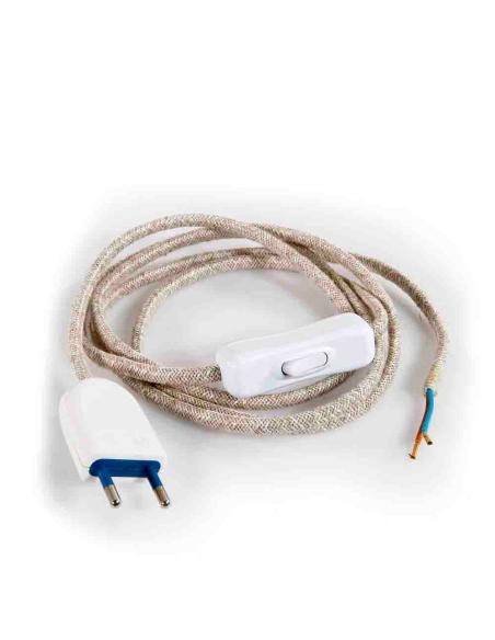 Kit cordon 2x0,75 120+80cm algodon 8425998235470 23547 ENEC