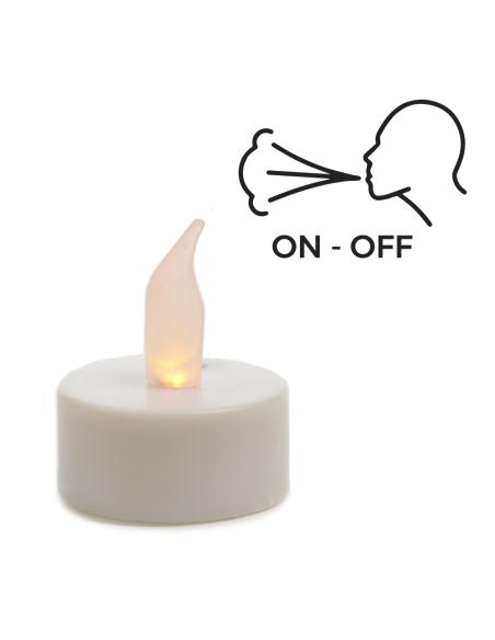 Vela led funcion soplar on-off ø3,7cm 8711277208847 36453 LUMINEO