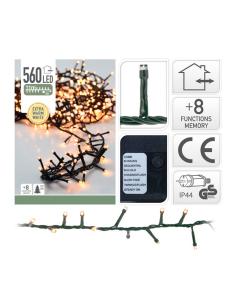 Guirnalda "tipo espino" multifuncion 560 led luz calida exterior ip44 14m 8719202260106 71198 EDM 2