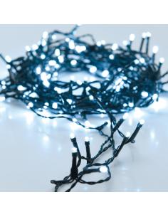 Guirnalda a pilas multifuncion 24 leds cable verde luz blanco frio 2,30m 8719202261554 71325 EDM