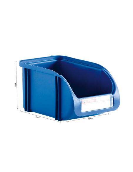 Contenedor 16cm titanium azul 8412524019529 77151 PLASTIKEN