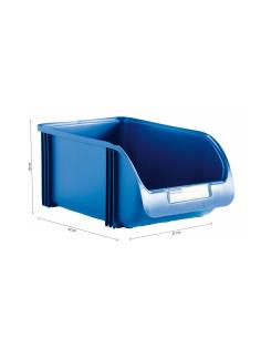 Contenedor 27cm titanium azul 8412524019581 77153 PLASTIKEN
