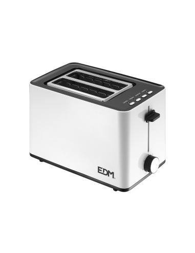 Tostadora doble ranura " white design"  850w 25x16x18,5cm edm 8425998076387 07638 EDM