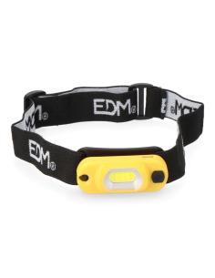 Linterna de cabeza frontal recargable 1 led cob 1w 3,7v 250mah edm 8425998363869 36386 EDM
