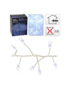 Guirnalda a pilas tipo espino 100 leds blanco frio 1,5m 8719202318739 71291 EDM 2