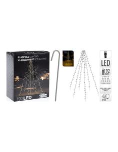 Cortina exterior 192 leds blanco calido especial para arboles 2,08m (alto) 8719202006469 71714 EDM