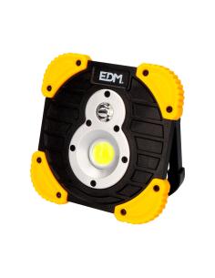 Linterna foco recargable 2 leds xl 5+10w 750/250lm edm 8425998363777 36377 EDM