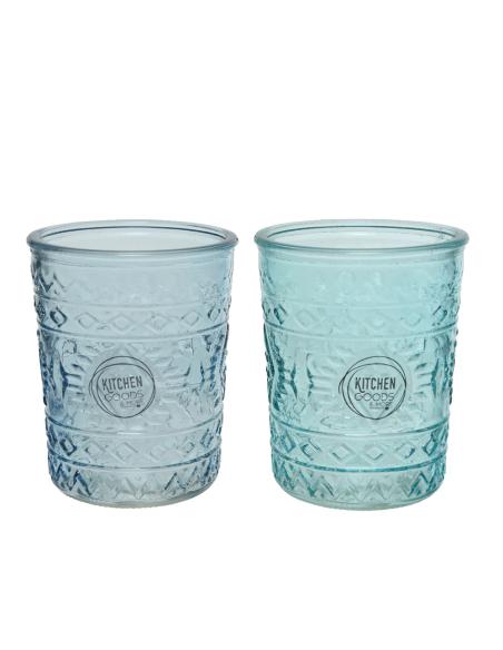 Vaso de cristal con relieve ø8.3x10.3cm 350ml 8719152854332 83259 KICHEN GOODS & MORE