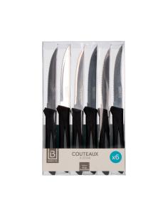 Set 6 cuchillos para carne (colores surtidos) 3560239397236 76167 BASIC & CO