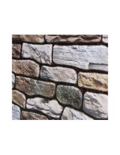 Pack 2 sticker imitacion muro color marron 30x30cm 3560234464681 83378 ATMOSPHERA 2