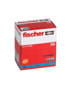 Pack 100 fijacion metalica de paneles de yeso 52389-gkm fischer 4006209523896 96141 FISCHER 2