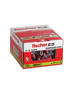 Pack 100  duopower 8x40 555008 fischer 4048962235579 96151 FISCHER 2