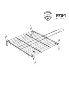 Parrilla doble 45x45cm edm 8425998768435 76843 EDM