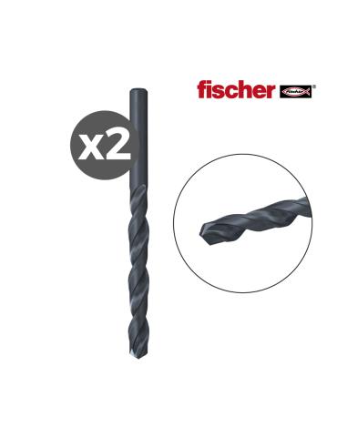Pack 2 brocas  metal hss-r din338 1,5x18/40 / 2k 530404 fischer 4048962202823 96207 FISCHER