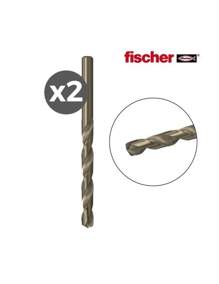 Pack 2 brocas  metal hss-co 1,5x18/40 / 2k 530492 fischer 4048962203325 96229 FISCHER