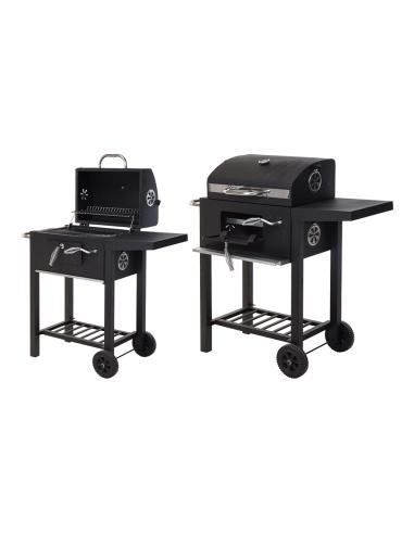 Barbacoa de carbon con tapa 48,5x36x96cm 8719987033346 73863 VAGGAN