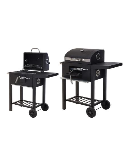 Barbacoa de carbon con tapa 48,5x36x96cm 8719987033346 73863 VAGGAN