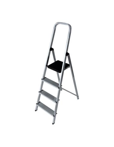 Escalera domestica de aluminio 4 peldaños edm 8425998750539 75053 EDM