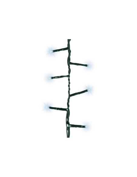 Guirnalda led compact parpadeante exterior blanco frio 16m 500l cable verde 8718533402520 72261 LUMINEO