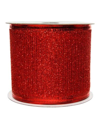 Lazo con purpurina rojo 270x6,3cm 8720194472248 72282 DECORIS