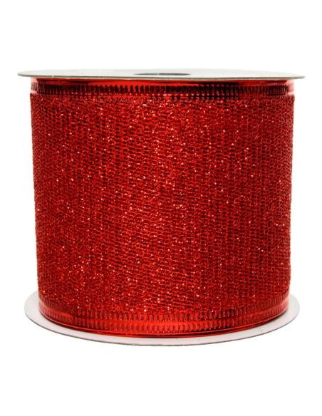 Lazo con purpurina rojo 270x6,3cm 8720194472248 72282 DECORIS