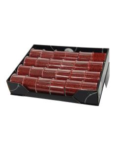 Lazo con purpurina rojo 270x6,3cm 8720194472248 72282 DECORIS 2