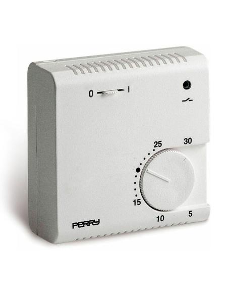 Termostato electronico de expansin de gas serie "teg" con luz piloto y selector "on/off" color blanco perry 8019108050178 03016 