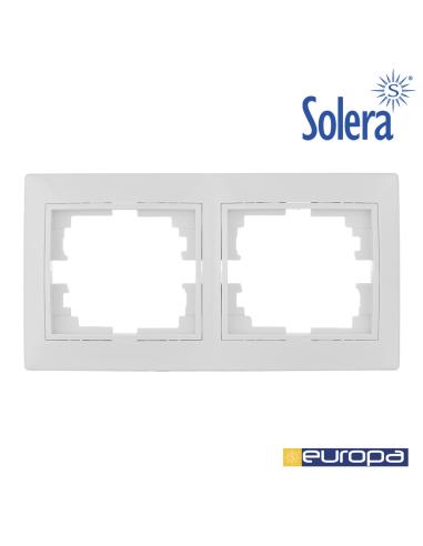 Marco para 2 elementos horizontal blanco 154x81x10mm s.europa solera erp72u 8423220076693 42956 SOLERA